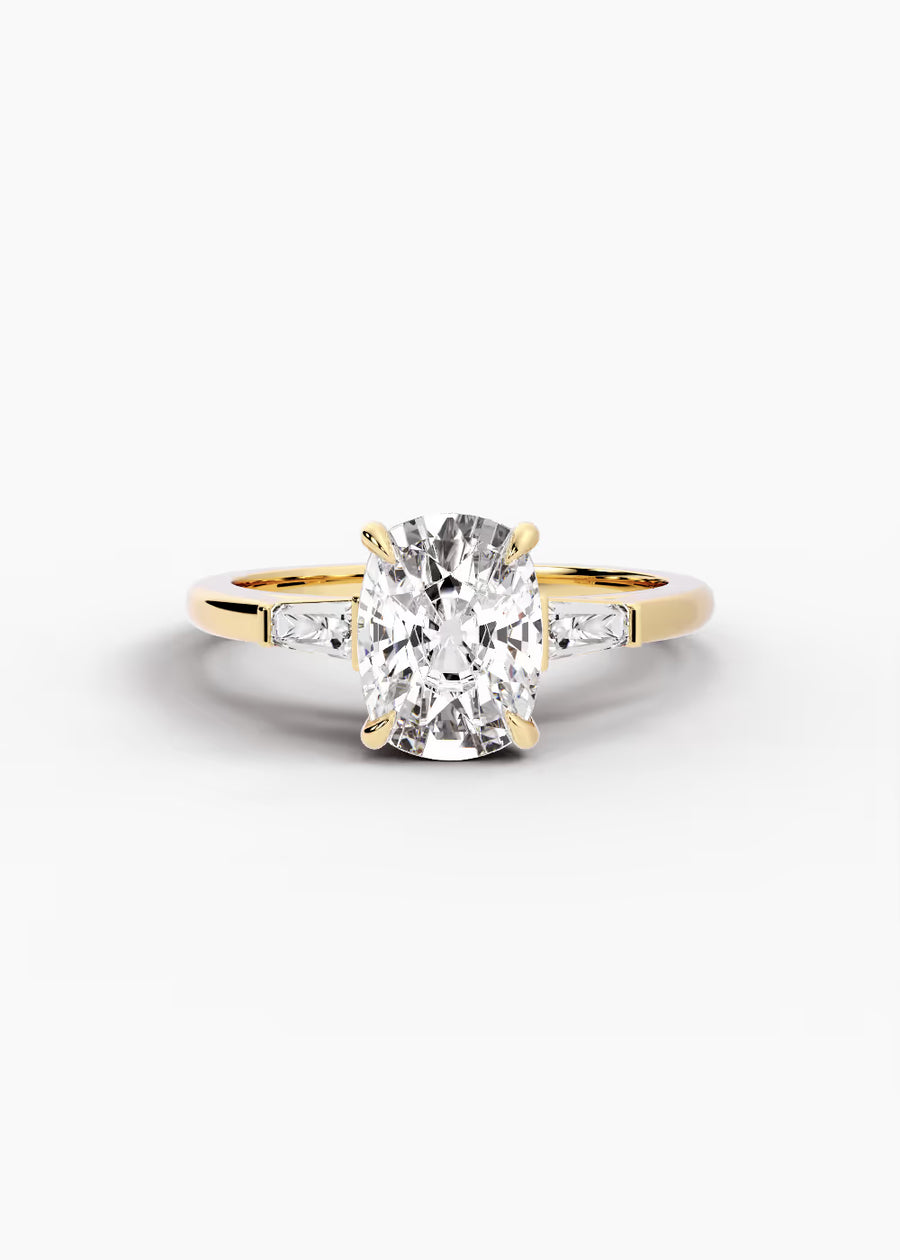 YG: The Regent · Elongated Cushion — yellow gold view 1