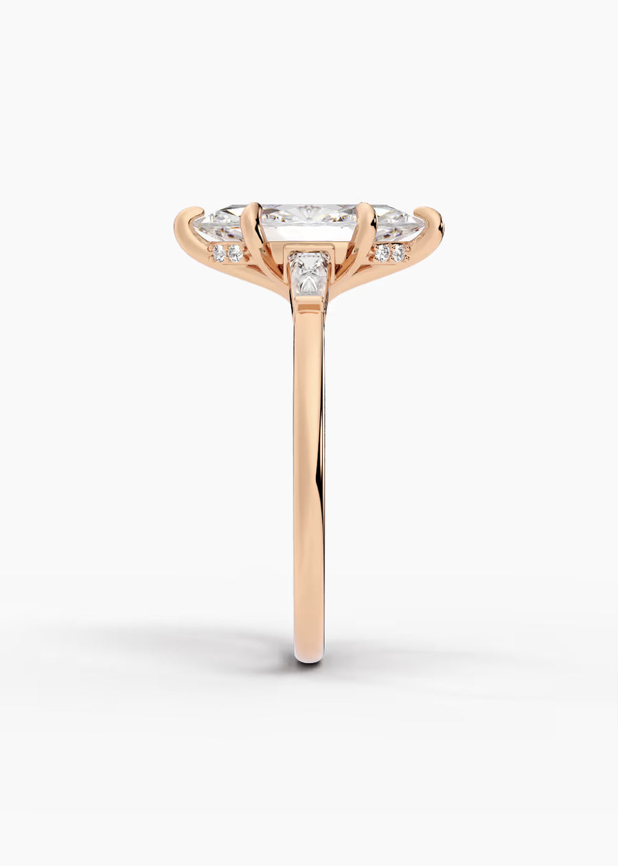 RG: The Regent · Marquise — rose gold view 3