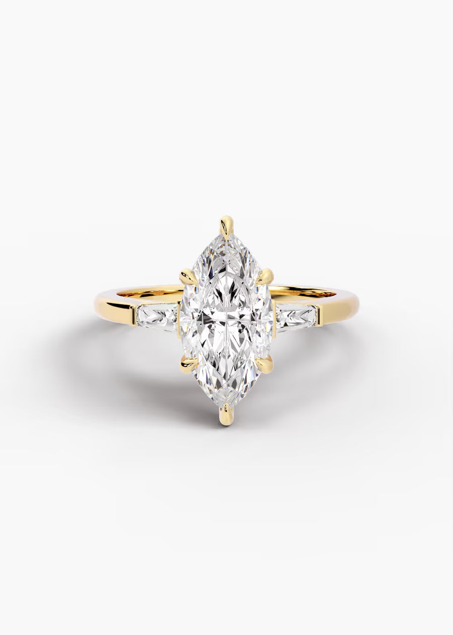 YG: The Regent · Marquise — yellow gold view 1