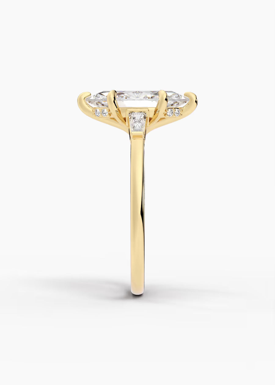 YG: The Regent · Marquise — yellow gold view 3