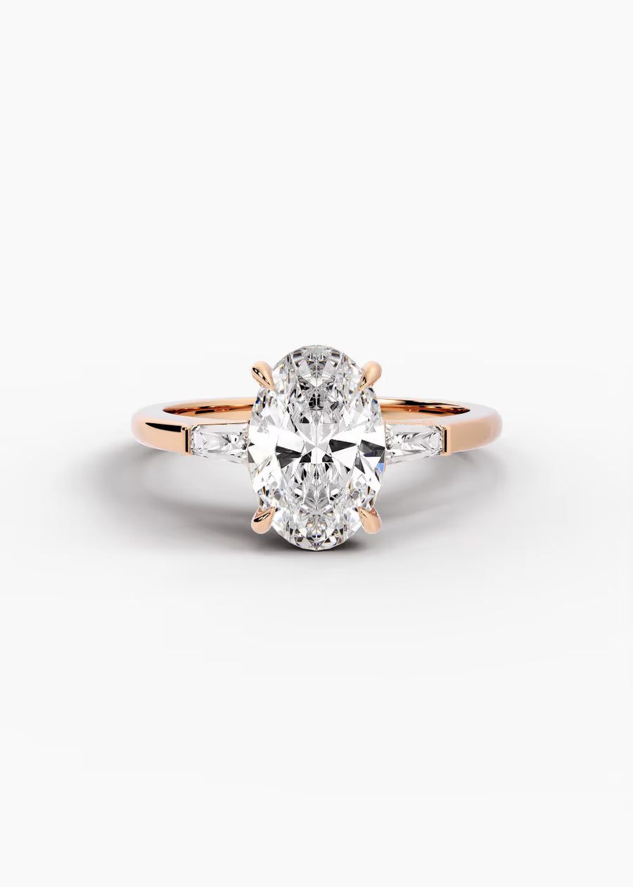 RG: The Regent · Oval — rose gold view 1