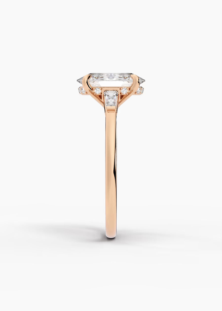 RG: The Regent · Oval — rose gold view 3