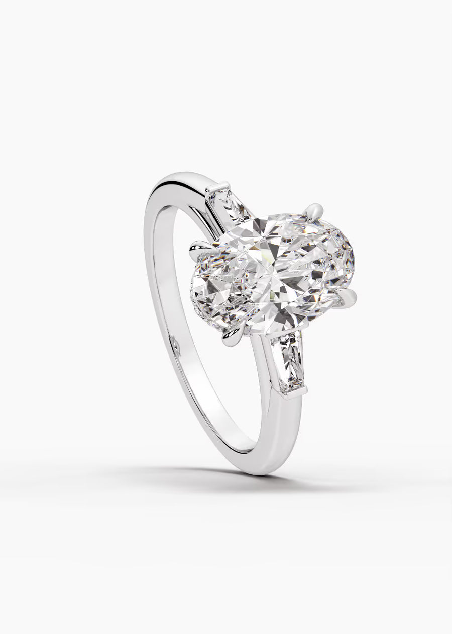 WG: The Regent · Oval — white gold view 4