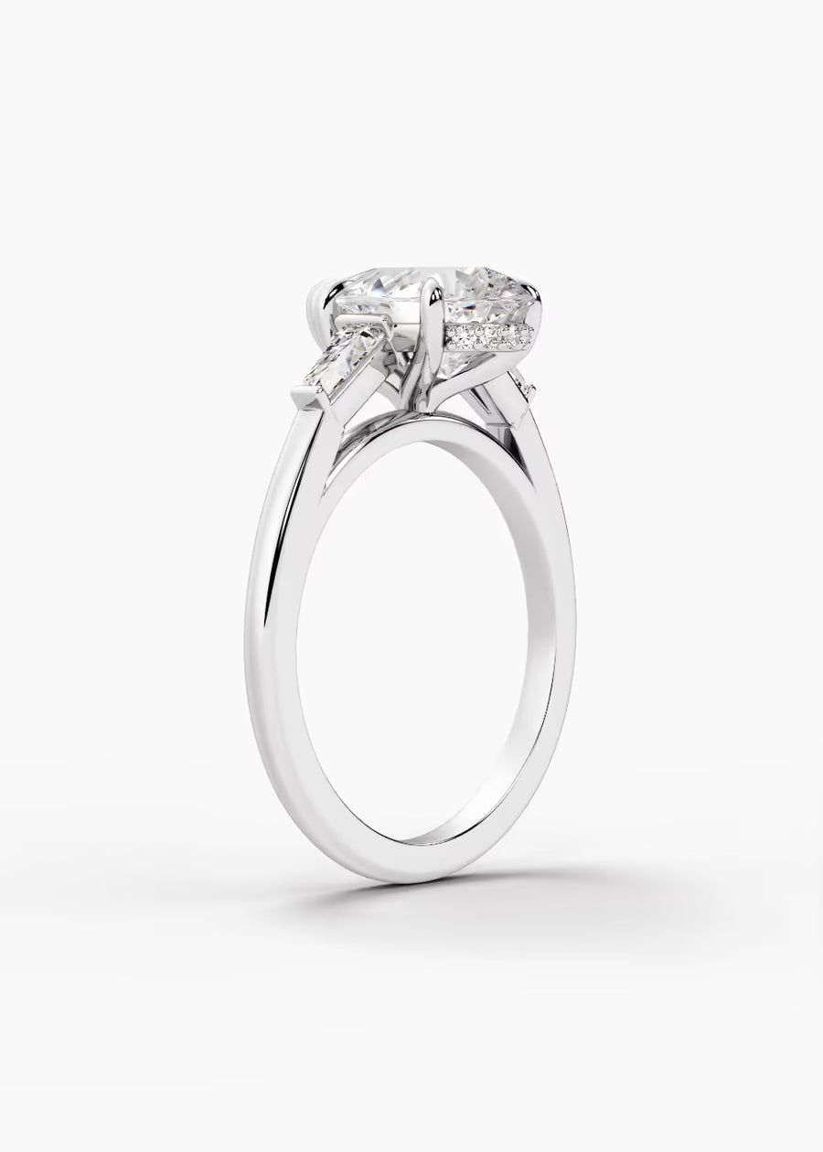 WG: The Regent · Pear — white gold view 2