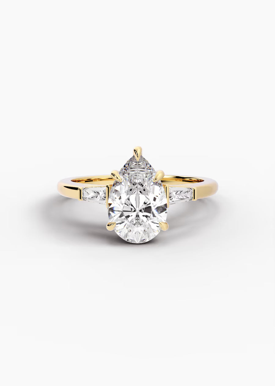 YG: The Regent · Pear — yellow gold view 1