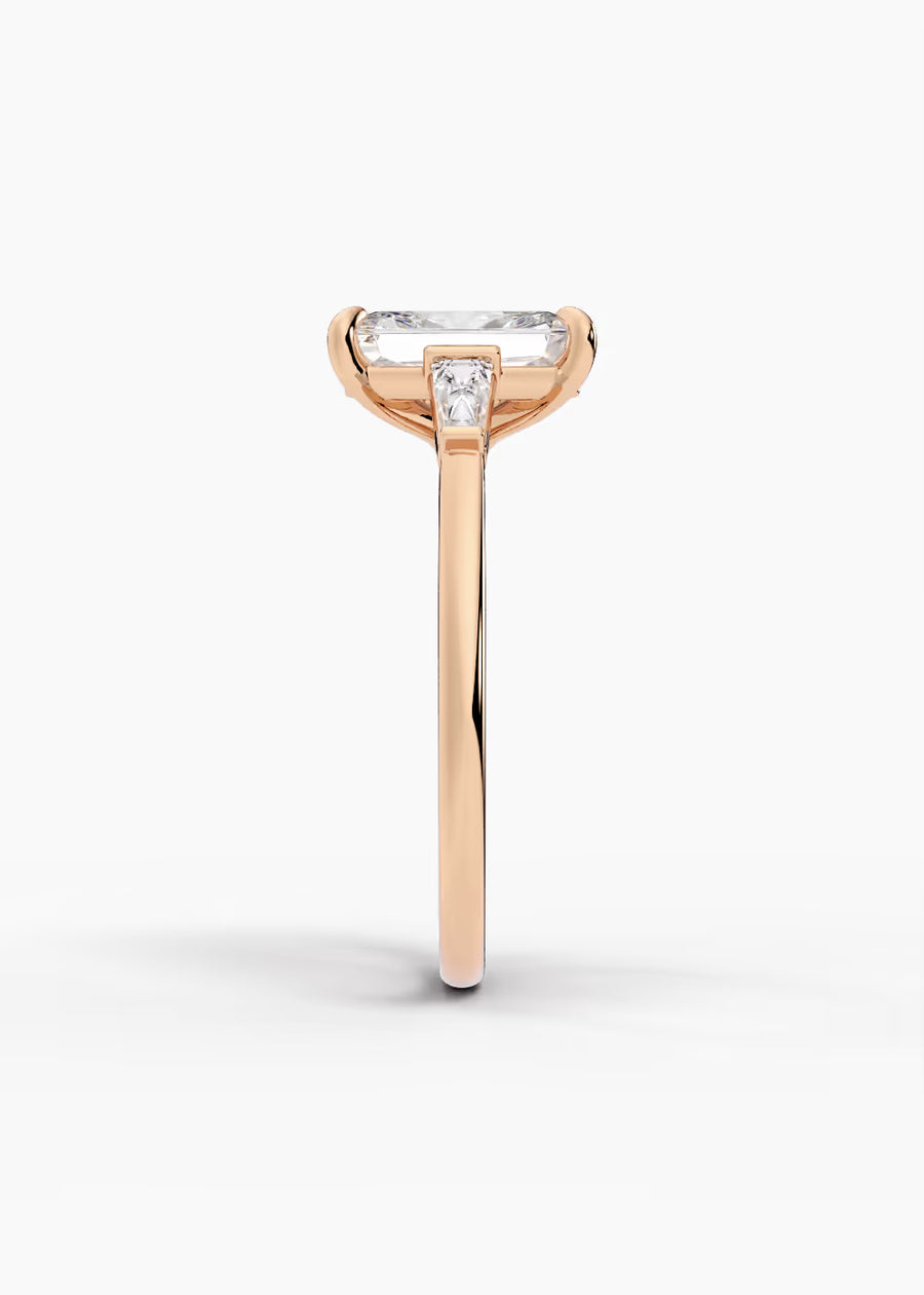 RG: The Regent · Radiant — rose gold view 3
