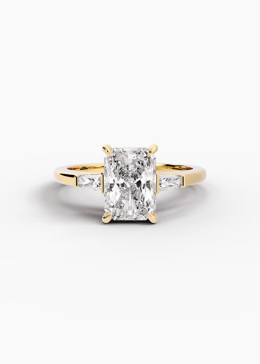YG: The Regent · Radiant — yellow gold view 1
