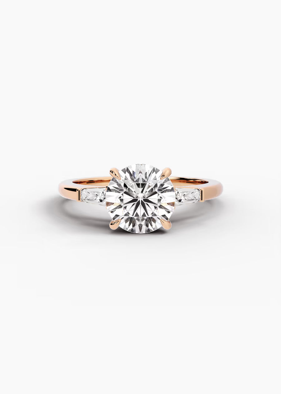 RG: The Regent · Round — rose gold view 1
