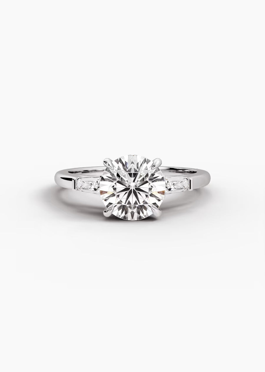 WG: The Regent · Round — white gold view 1