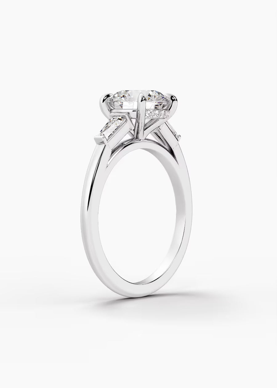 WG: The Regent · Round — white gold view 2