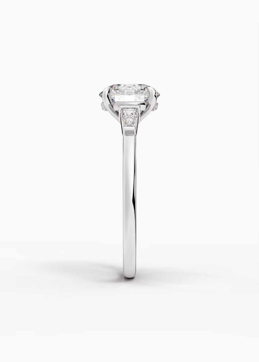 WG: The Regent · Round — white gold view 3