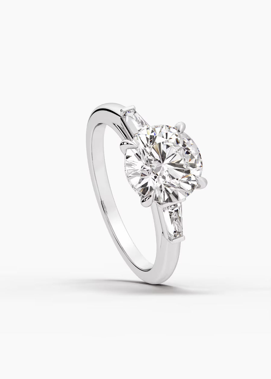 WG: The Regent · Round — white gold view 4
