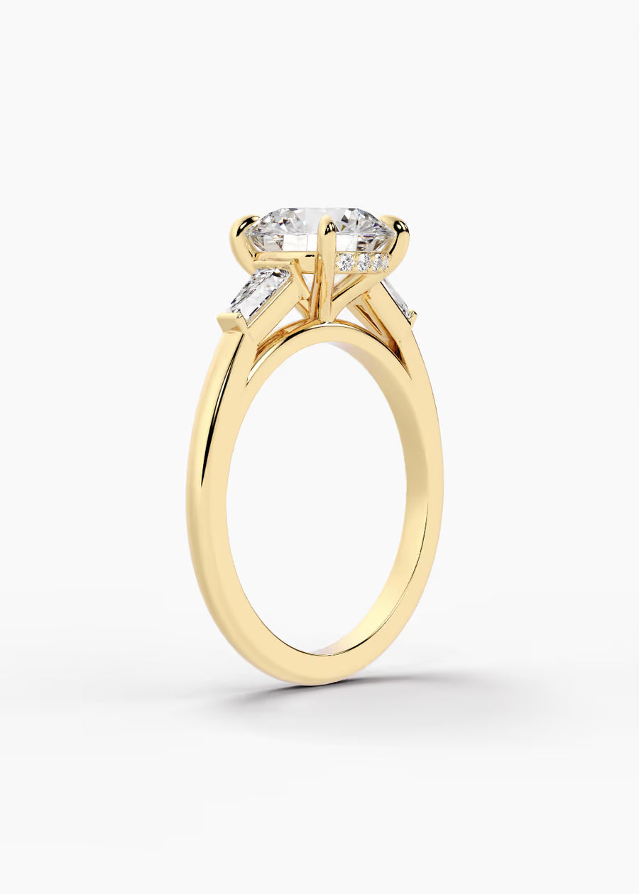 YG: The Regent · Round — yellow gold view 2