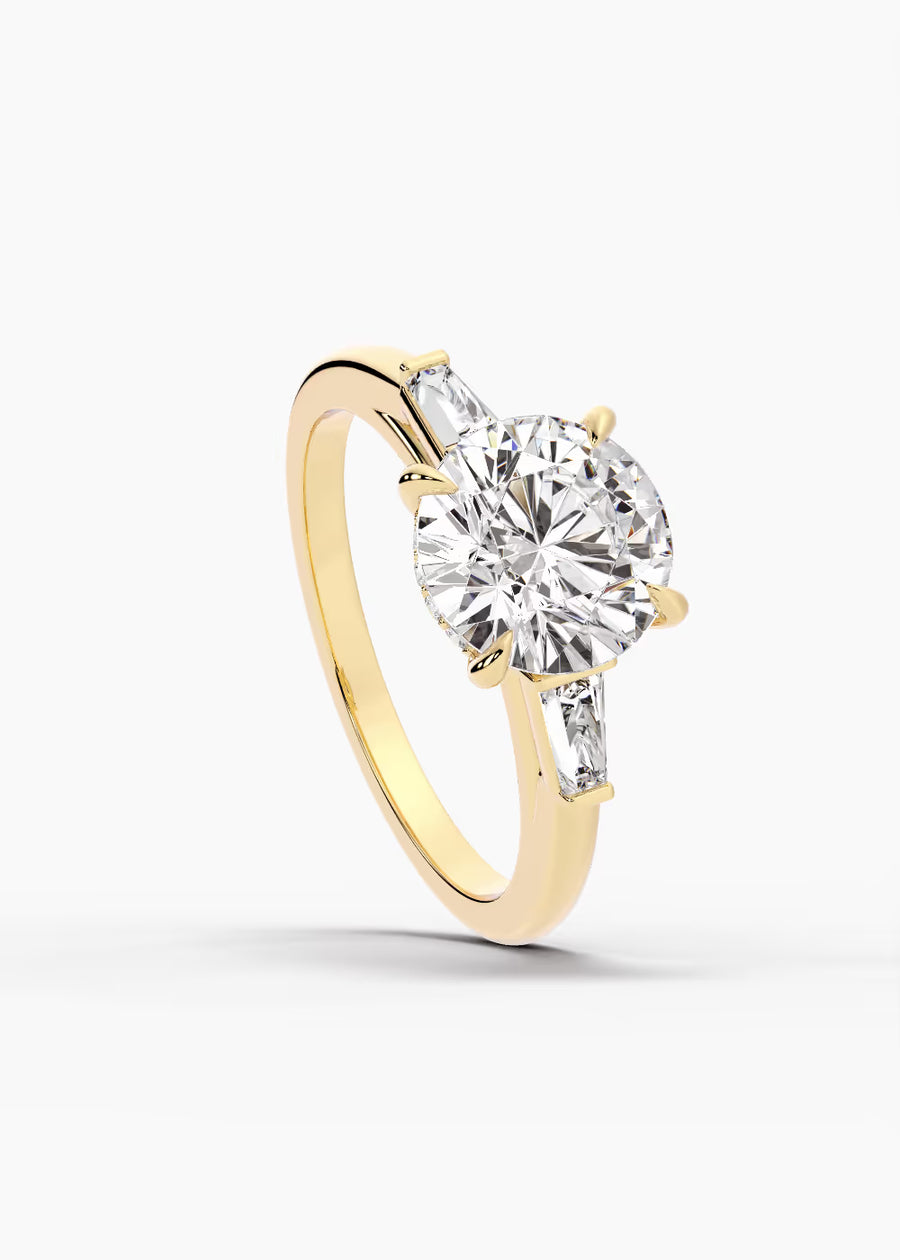 YG: The Regent · Round — yellow gold view 4