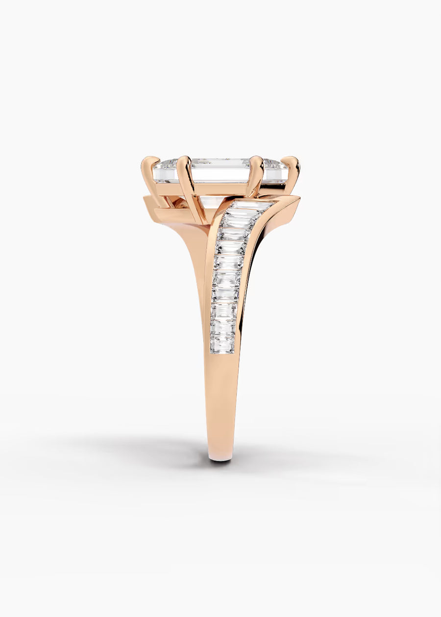 RG: The Rivulet · Dutch Marquise Brilliant — rose gold view 3