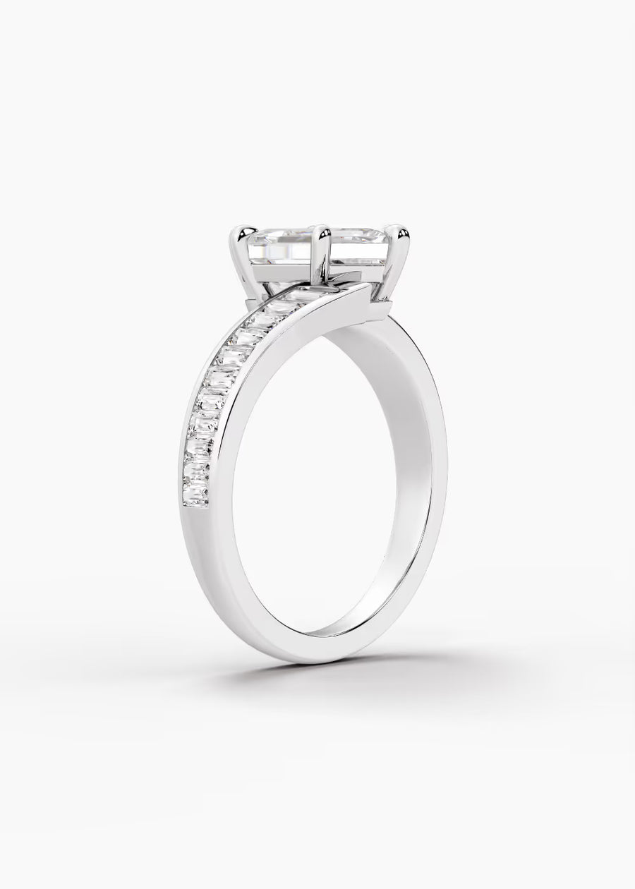 WG: The Rivulet · Dutch Marquise Brilliant — white gold view 2