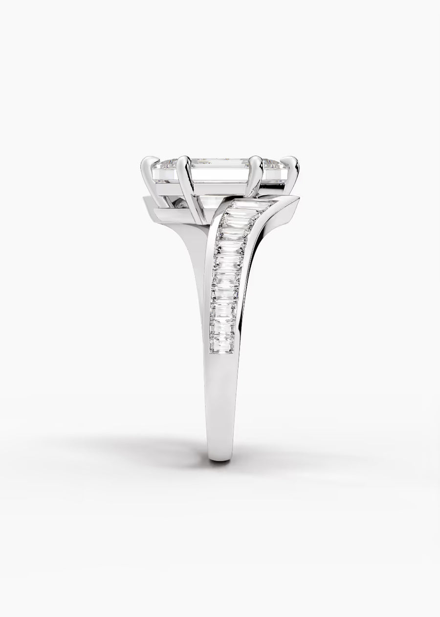 WG: The Rivulet · Dutch Marquise Brilliant — white gold view 3