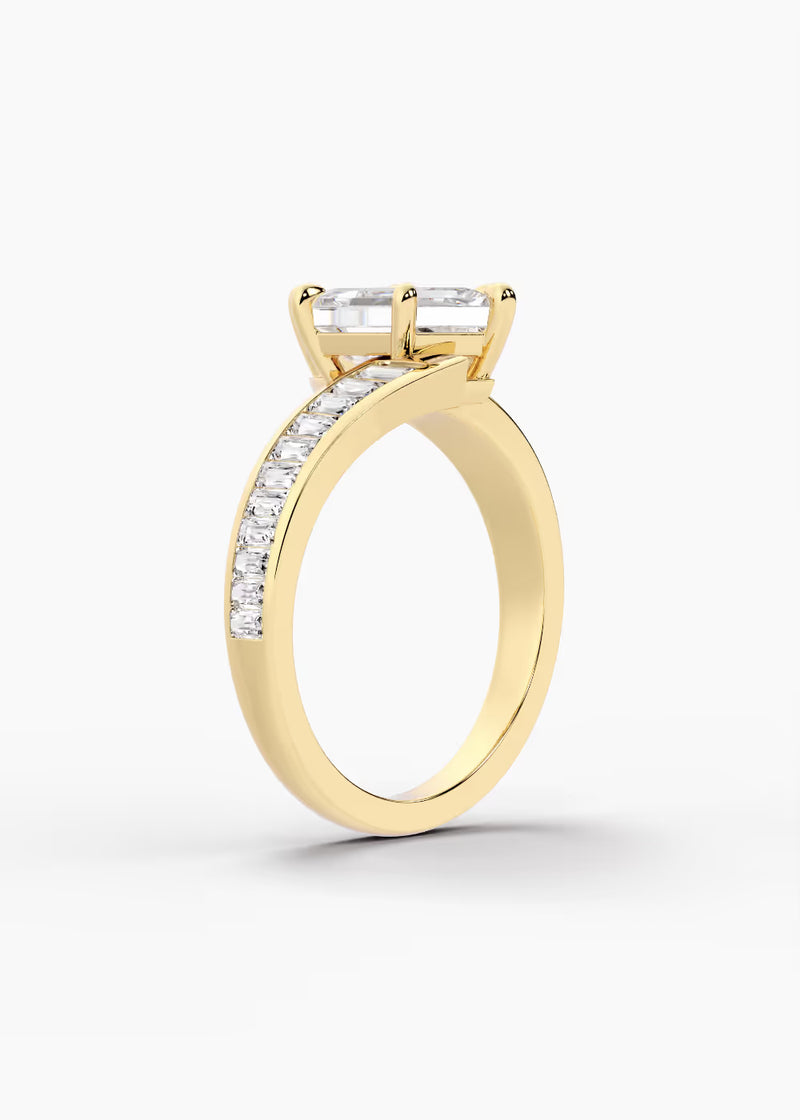 The Rivulet · Dutch Marquise Brilliant — YG detail