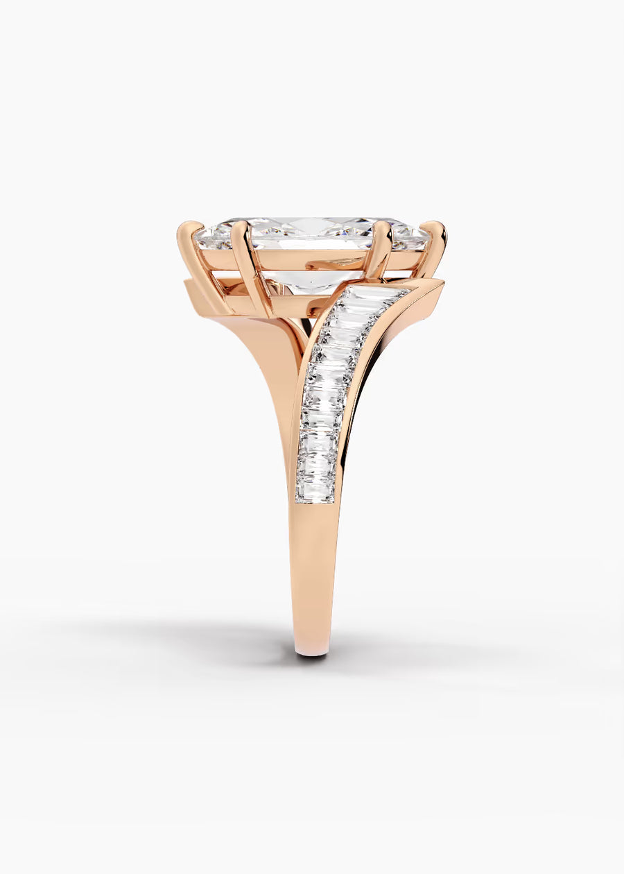 RG: The Rivulet · Marquise — rose gold view 3