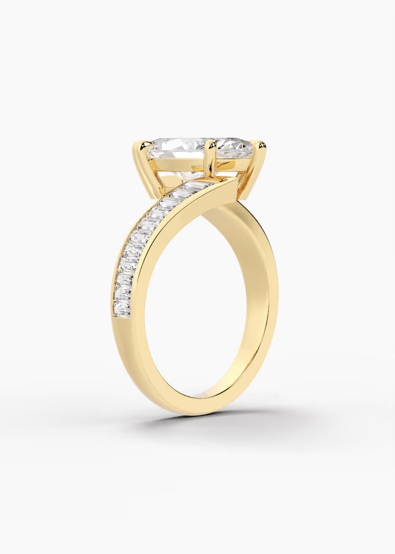 The Rivulet · Marquise — YG detail