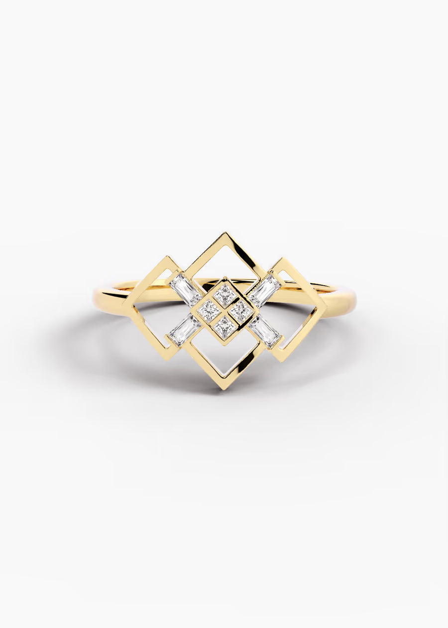 YG: The SHANNON — yellow gold view 1