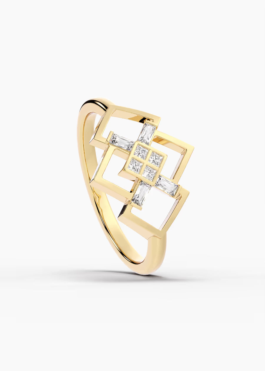 YG: The SHANNON — yellow gold view 4