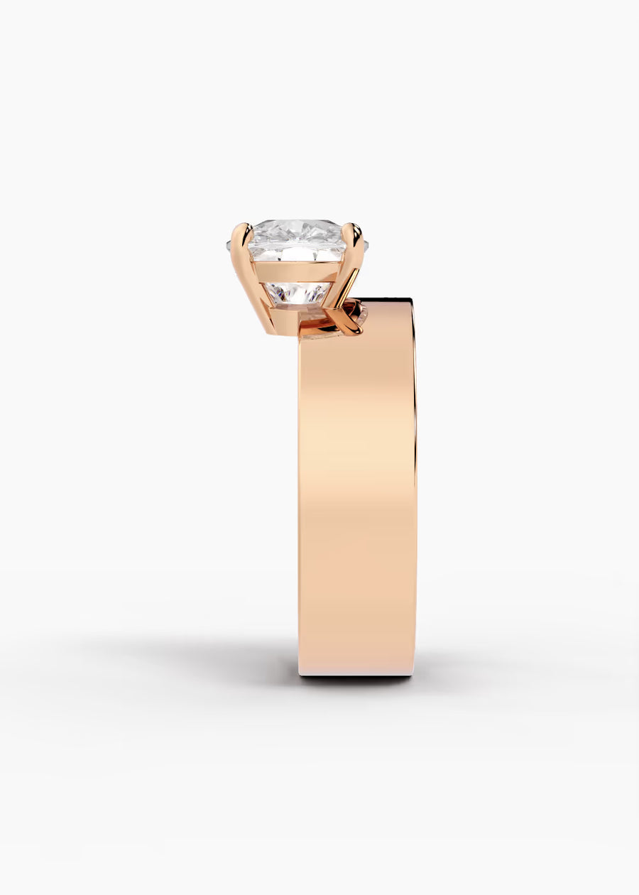 RG: The Shift · Elongated Cushion — rose gold view 3