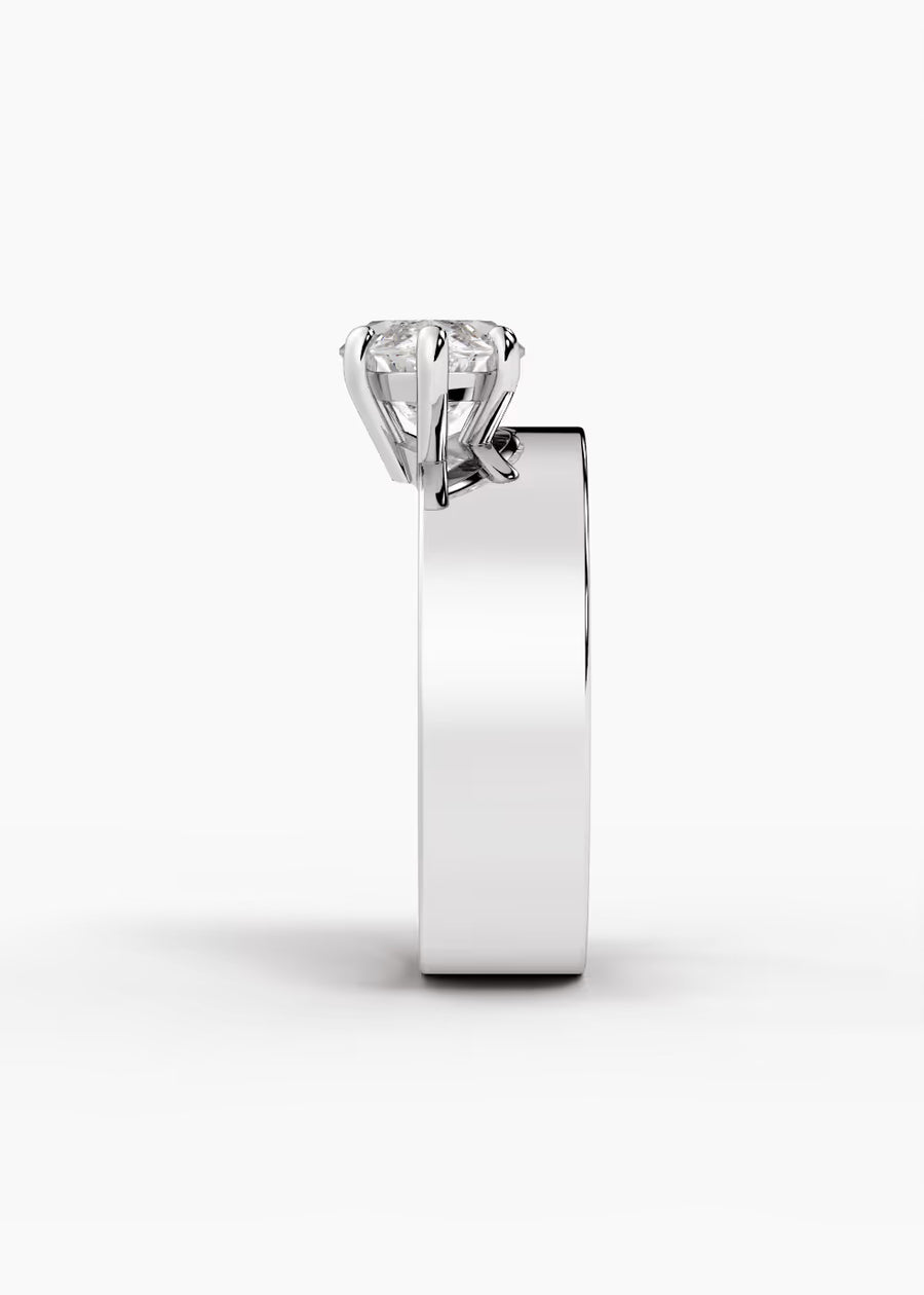 WG: The Shift · Marquise — white gold view 3