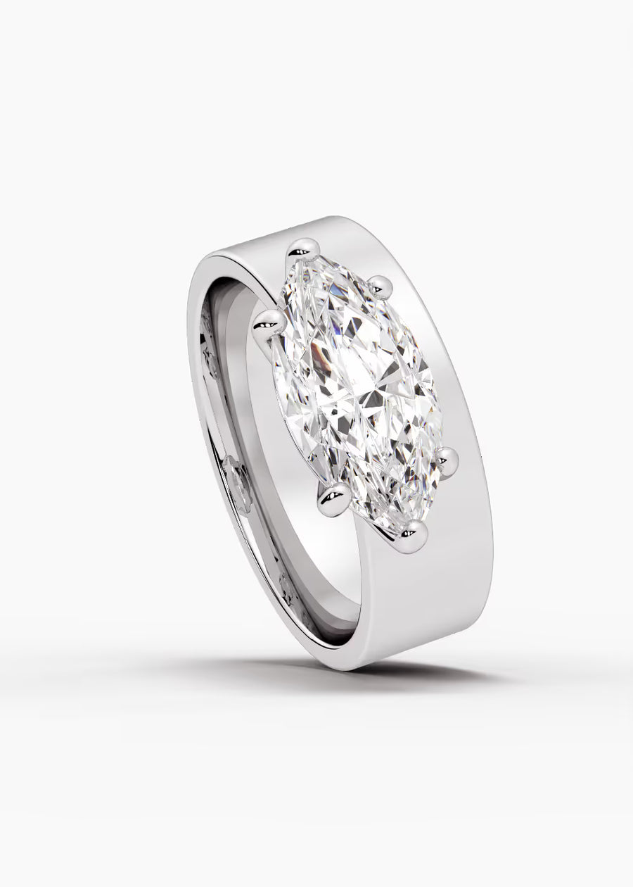 WG: The Shift · Marquise — white gold view 4