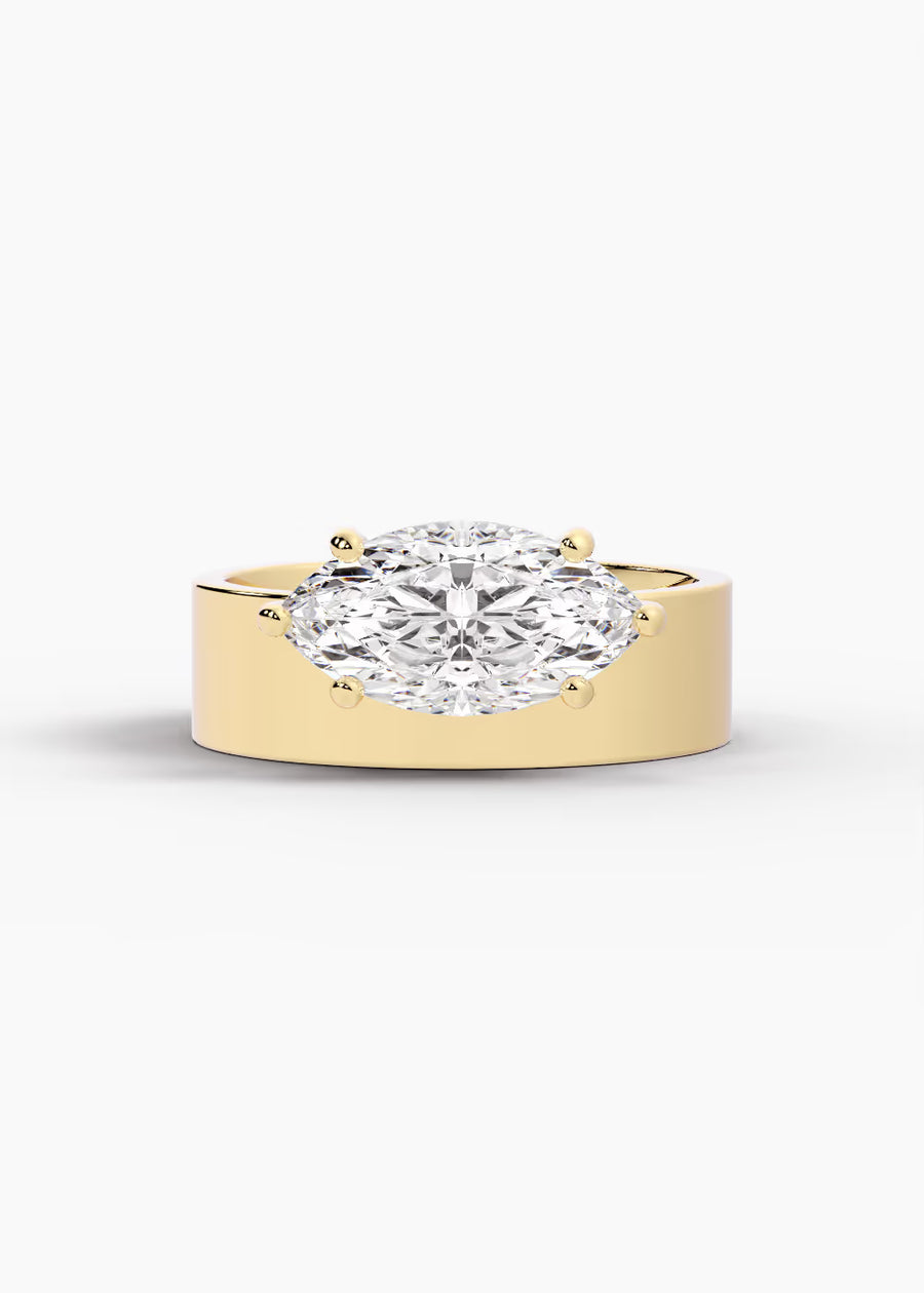 YG: The Shift · Marquise — yellow gold view 1