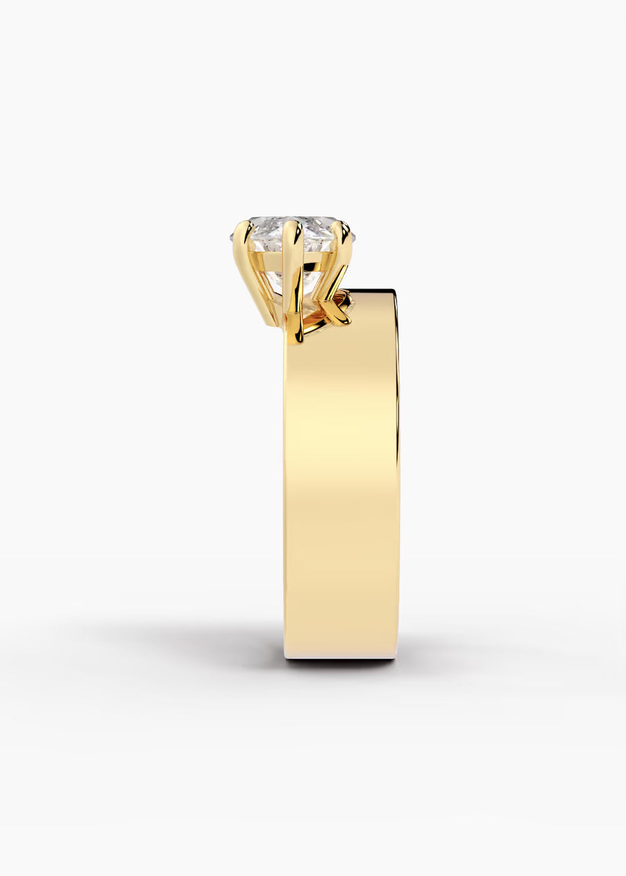YG: The Shift · Marquise — yellow gold view 3