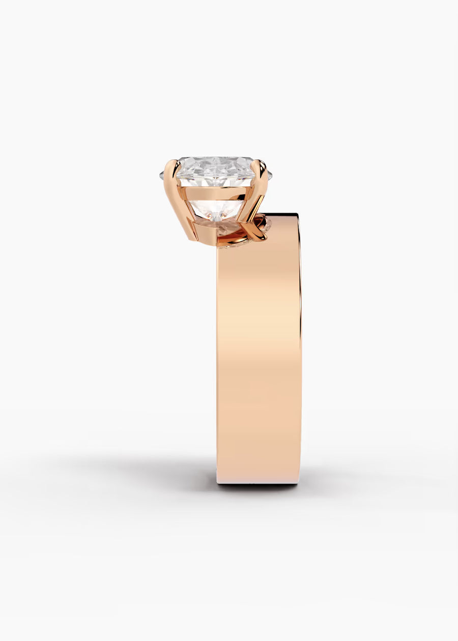 RG: The Shift · Oval — rose gold view 3