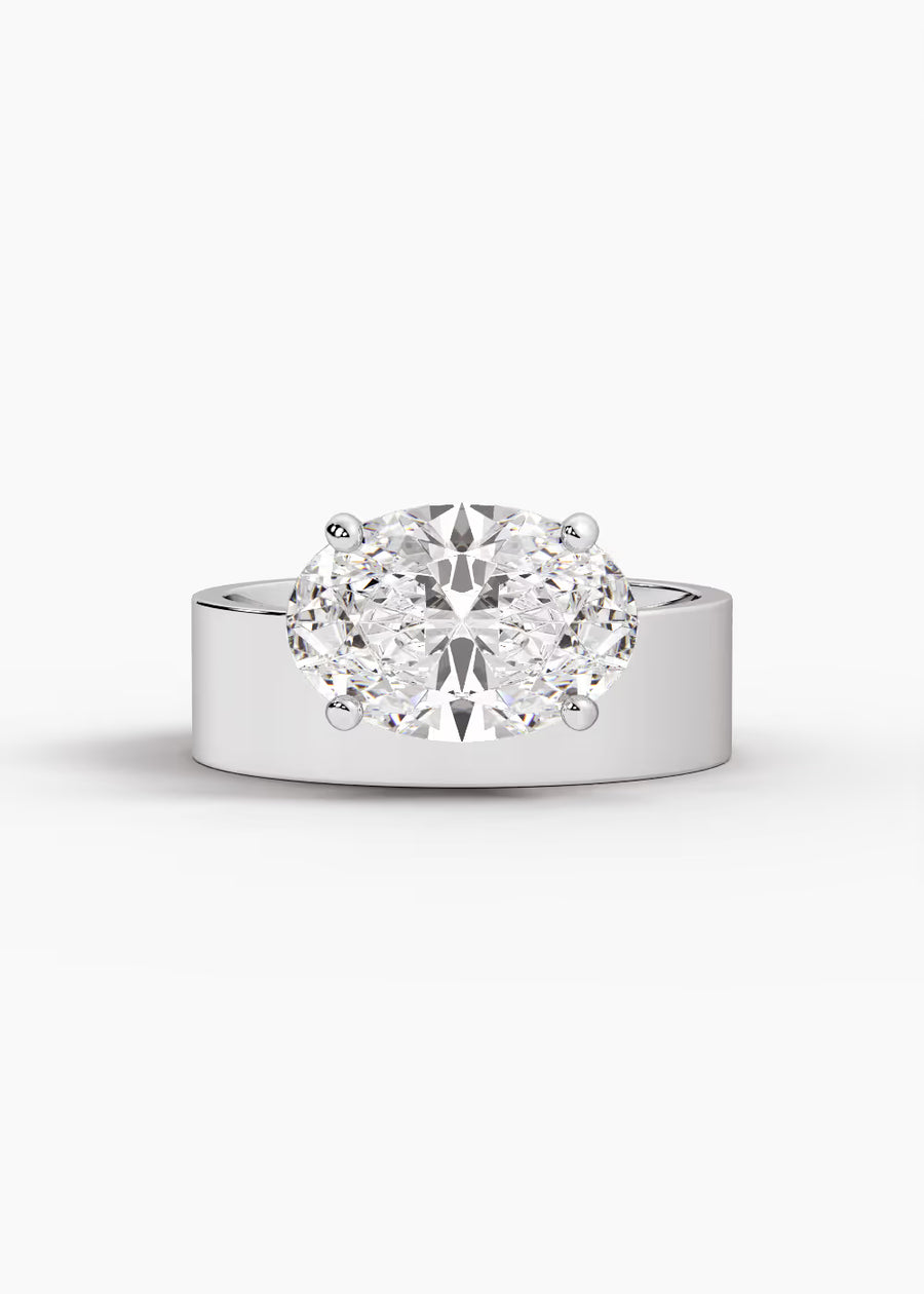 WG: The Shift · Oval — white gold view 1