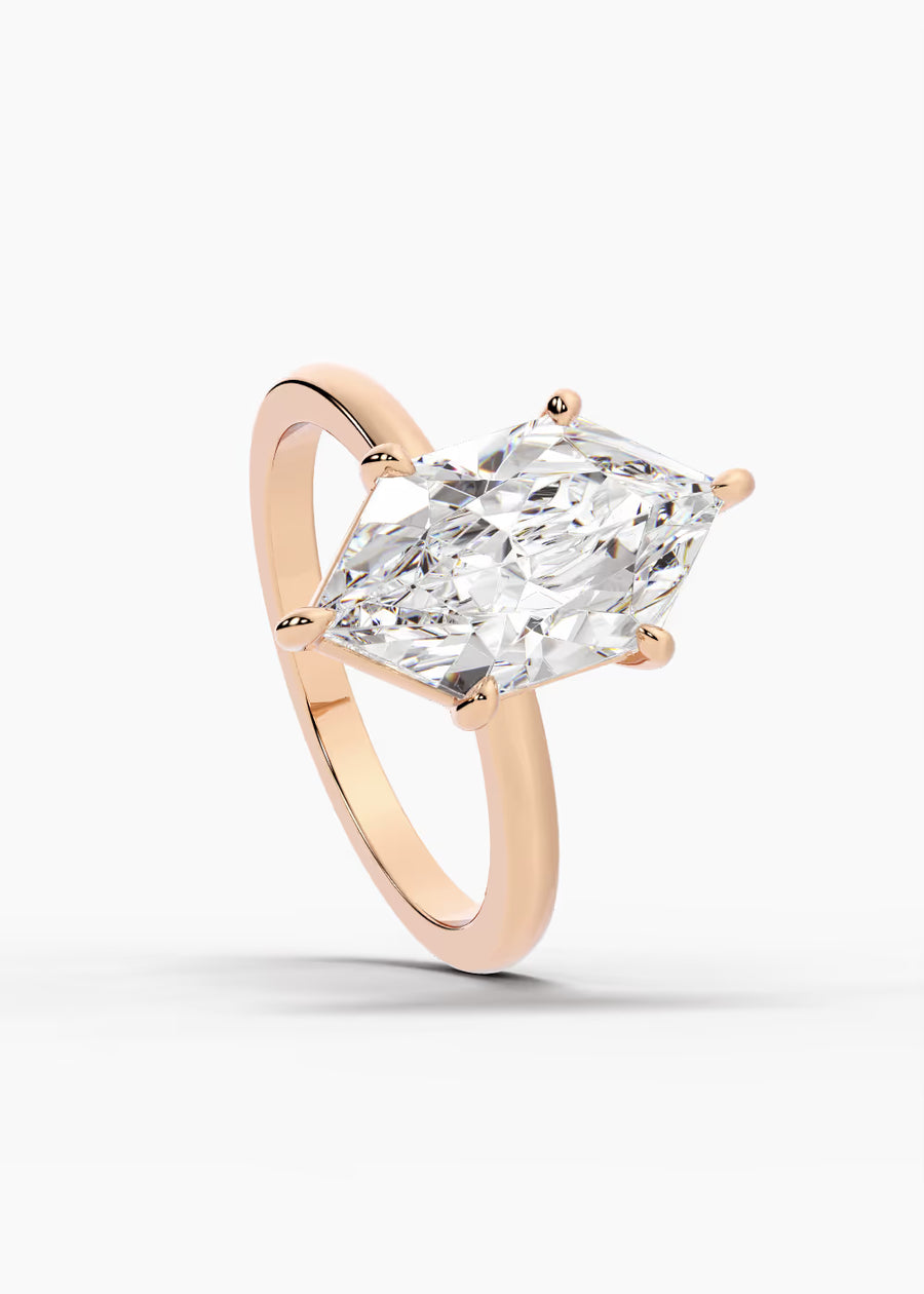 RG: The Signature · Dutch Marquise Brilliant — rose gold view 4