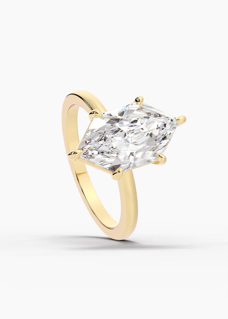 YG: The Signature · Dutch Marquise Brilliant — yellow gold view 4