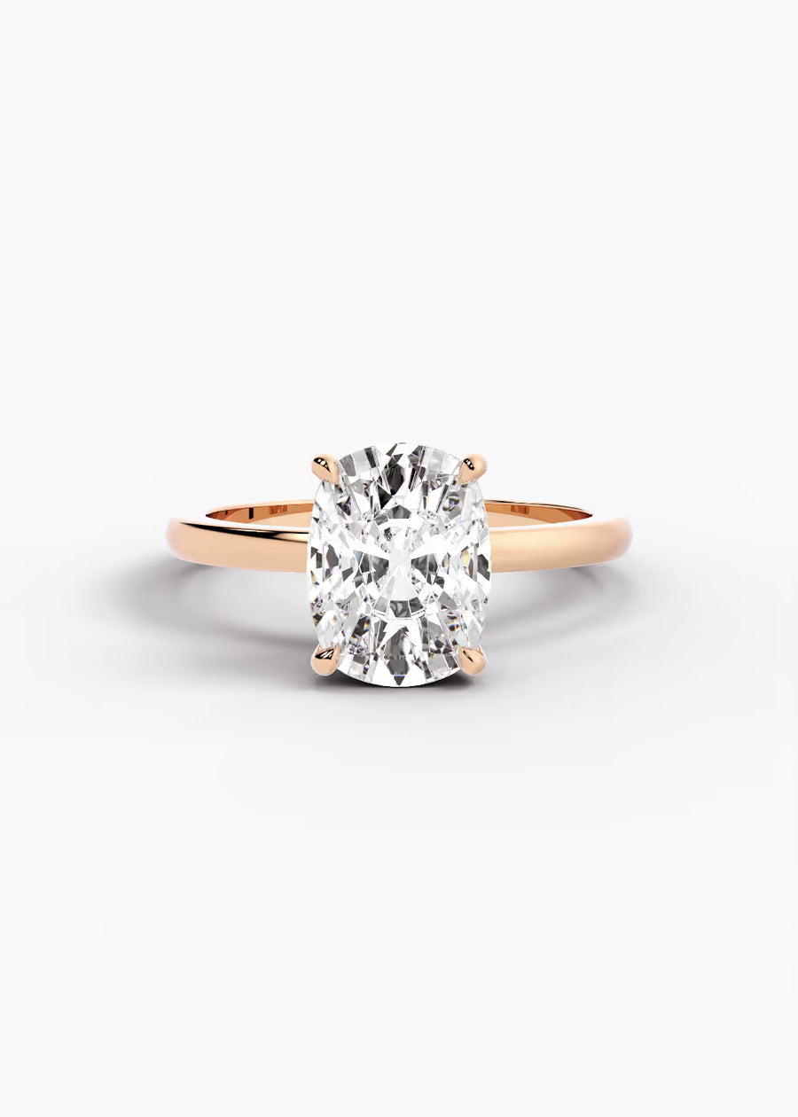 RG: The Signature · Elongated Cushion — rose gold view 1