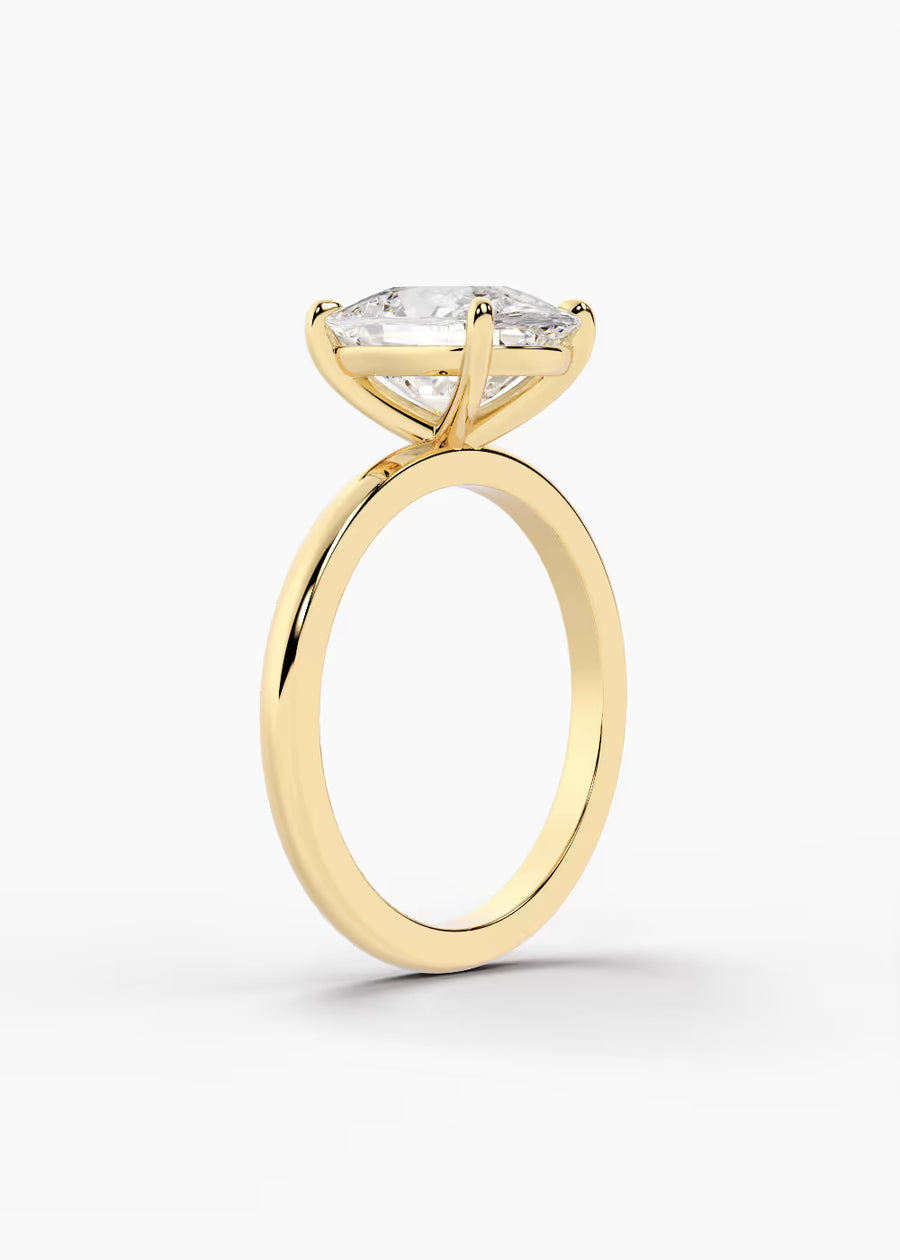 YG: The Signature · Elongated Cushion — yellow gold view 2