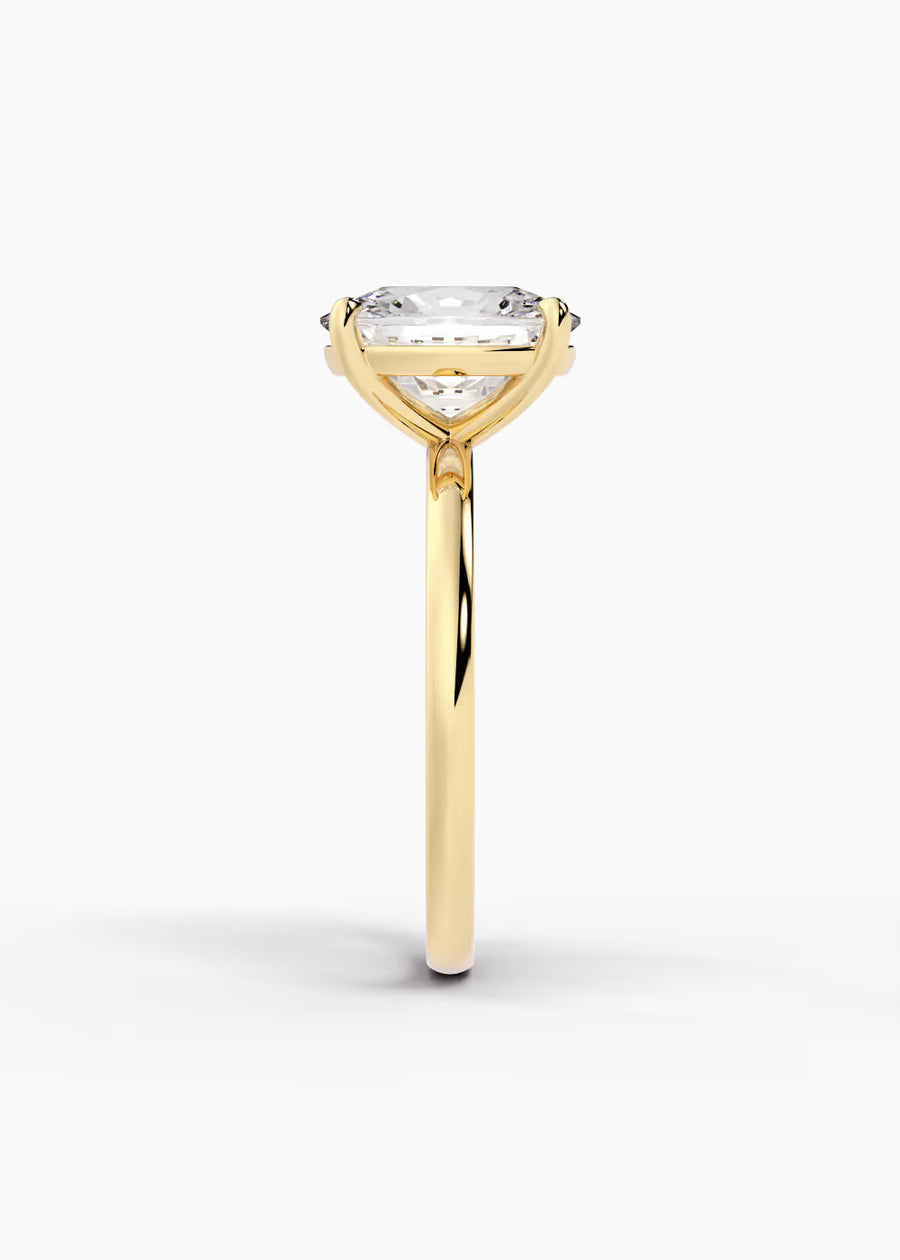 YG: The Signature · Elongated Cushion — yellow gold view 3
