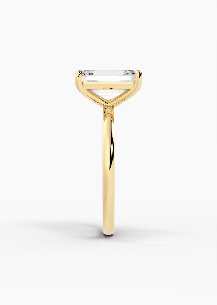 YG: The Signature · Emerald — yellow gold view 3