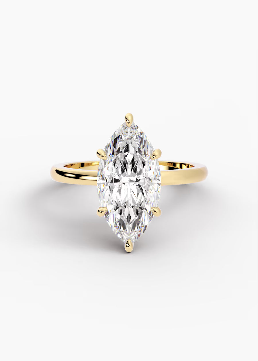 YG: The Signature · Marquise — yellow gold view 1