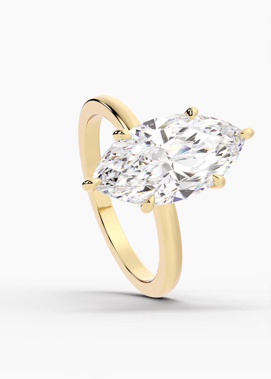 YG: The Signature · Marquise — yellow gold view 4