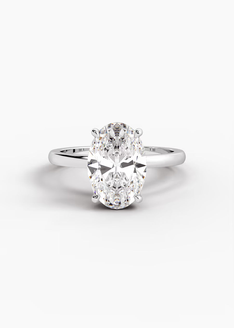 WG: The Signature · Oval — white gold view 1