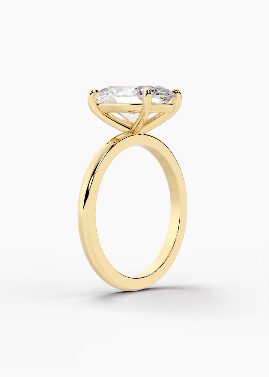 YG: The Signature · Oval — yellow gold view 2