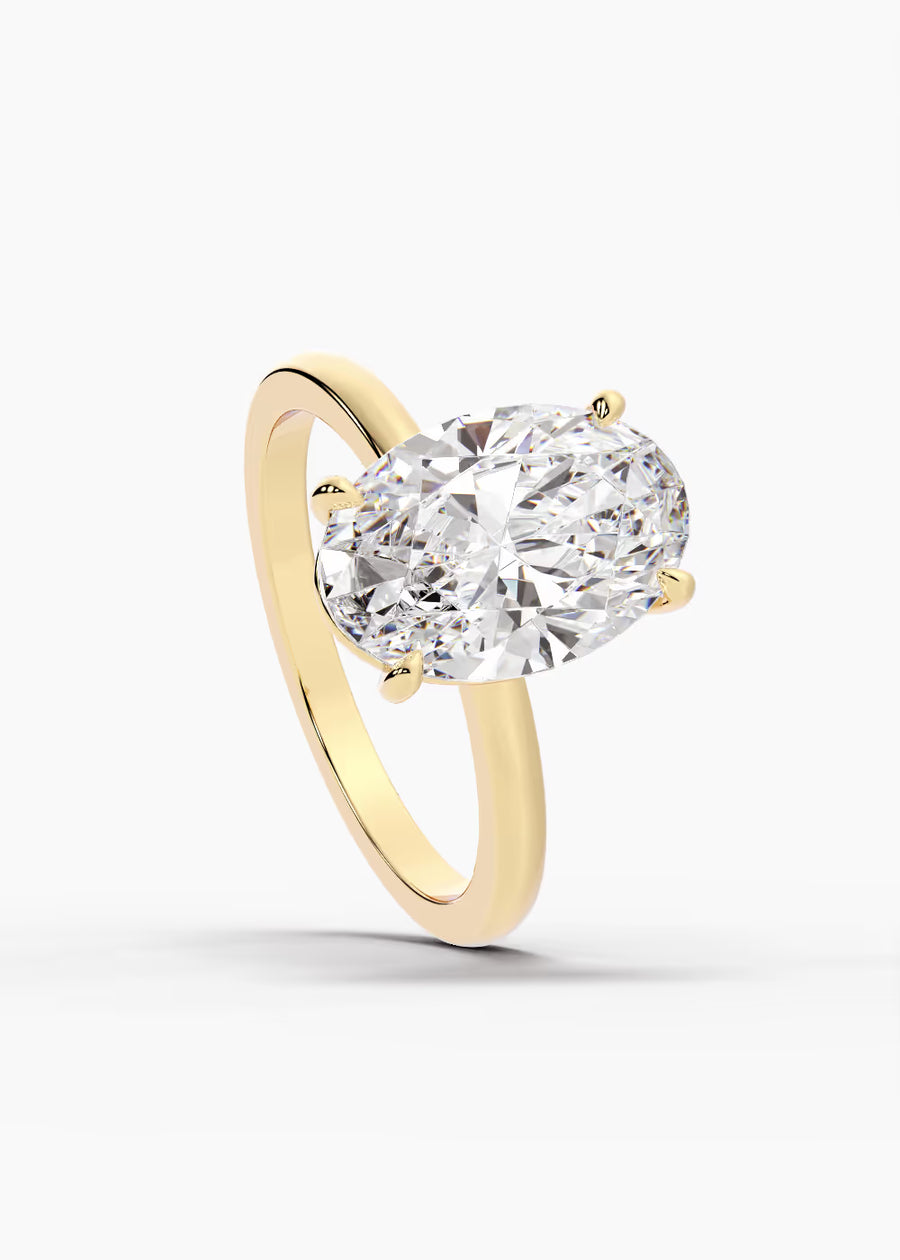 YG: The Signature · Oval — yellow gold view 4