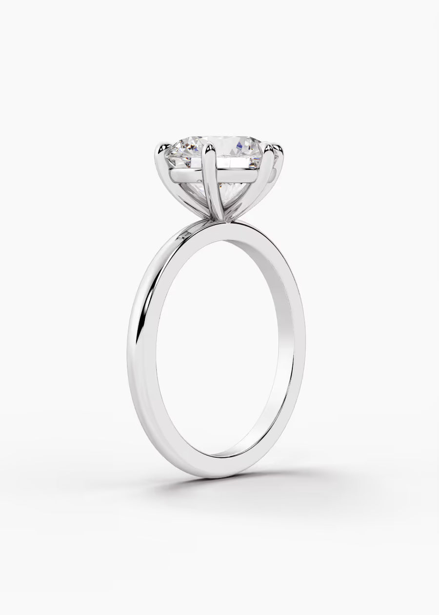 WG: The Signature · Round — white gold view 2