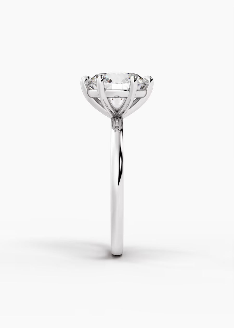 WG: The Signature · Round — white gold view 3