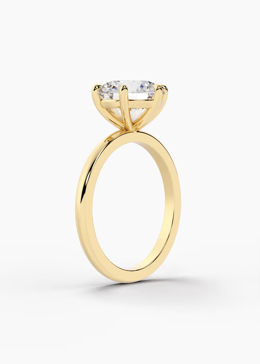 YG: The Signature · Round — yellow gold view 2