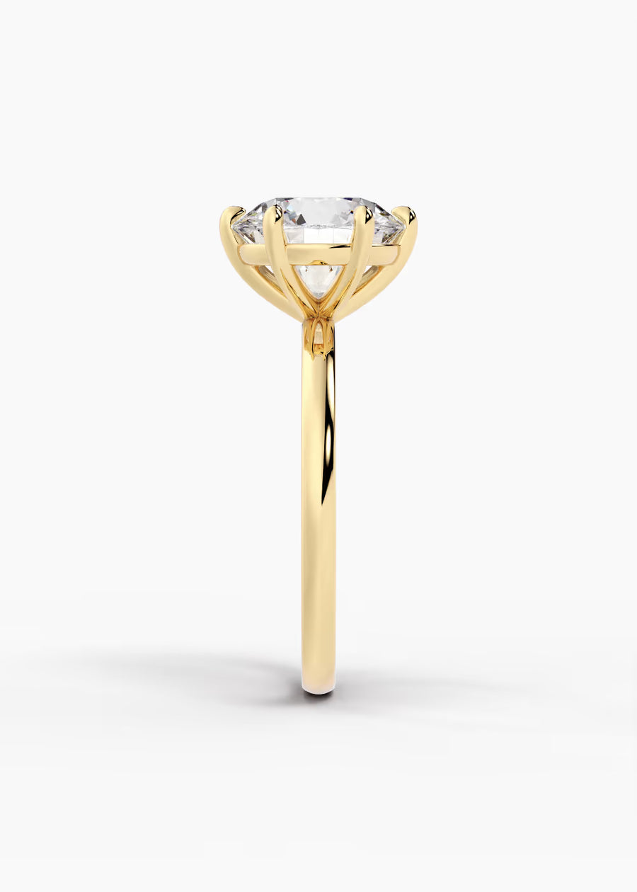 YG: The Signature · Round — yellow gold view 3