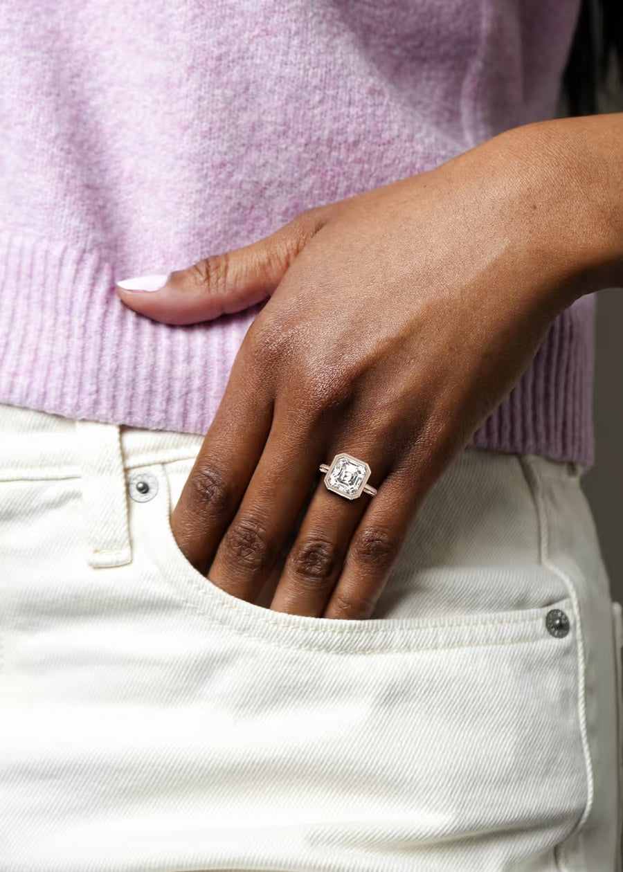 RG: The Silhouette Asscher Rose Gold Hand 2