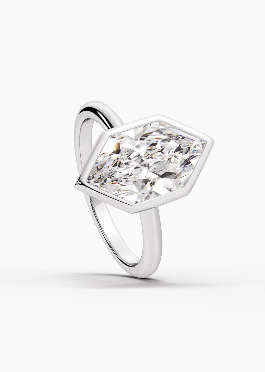 WG: The Silhouette · Dutch Marquise Brilliant — white gold view 4